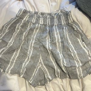 Striped flowy beachy shorts